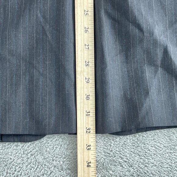 Jos. A. Bank Mens Dark Pinstripe Wool Blazer Size 42R - 2151 - Picture 7 of 10